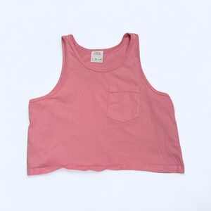 Zara Pink Cropped Tank Top , Girls 10
